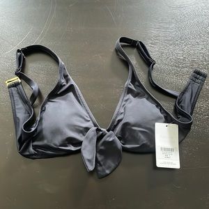 Lively Plunge bralette swim top - jet black - size small